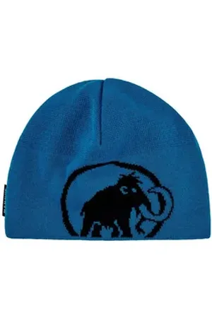 Mammut Strickmütze Tweak Beanie mit eingestricktem blau