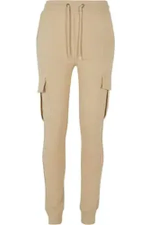 DEF Stoffhose Damen Sweatpants (1-tlg) beige S