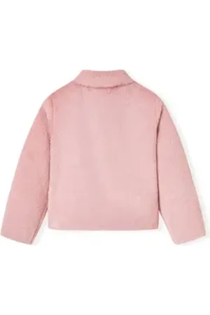 vidaXL Funktionsmantel Kindermantel Kunstpelz Rosa 128