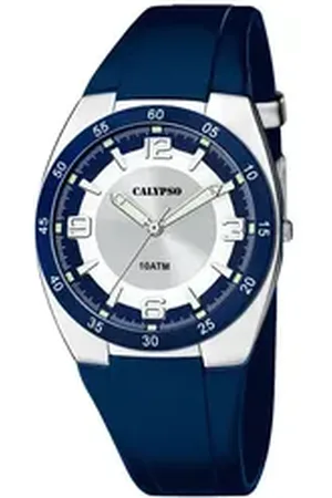 Calypso Quarzuhr Herrenuhr K5753-2 Blau Kunststoffband 40 mm