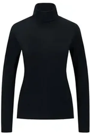 Fynch-Hatton 3/4-Arm-Shirt Rollkragen Shirt - Slim Fit schwarz L