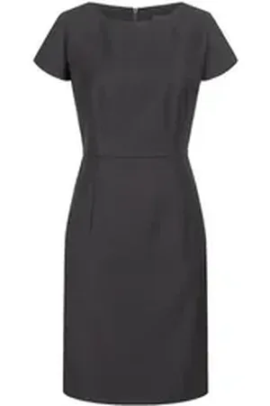 Daniel Hechter HECHTER PARIS Etuikleid HECHTER PARIS Corporate Kleid Tailored Modern Fit Anthrazit 42 42