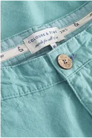 Colours & Sons Bermudas Shorts-Dobby blau|grün 2XL