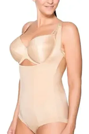 ulla Dessous Miederbody Bodyliner Yara (Stück, 1-tlg) formendes Vorderfutter beige 56