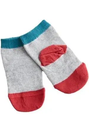 Leela COTTON Socken Kinder Socken - 6er Pack bunt|grau|rot 27/30