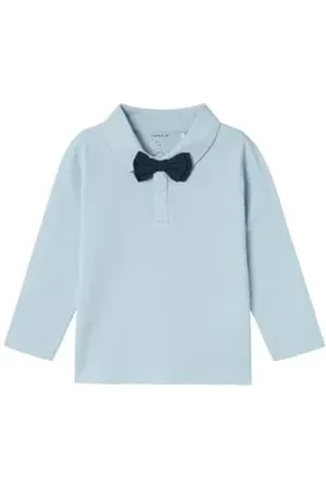 NAME IT Langarmshirt NMMROGER LS POLO blau 98