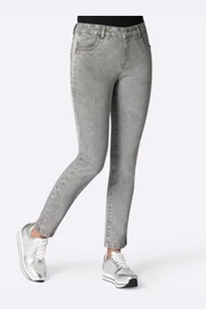 Ambria Witt Bequeme Jeans Stretch-Jeans grau 24