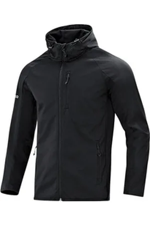 Jako Trainingsjacke Softshelljacke Light Damen Freizeitjacken Kapuze_Kordelzug schwarz 42