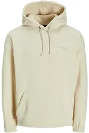 JACK & JONES Hoodie JORVESTERBRO SWEAT FLEECE aus Polyester beige S