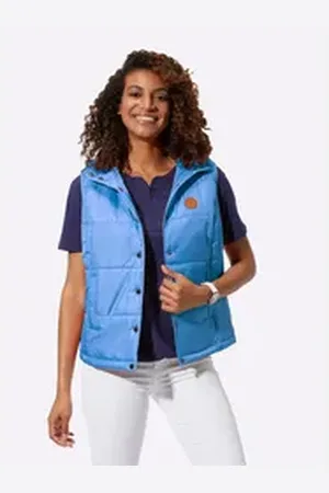 WITT WEIDEN Jerseyweste Steppweste blau 48