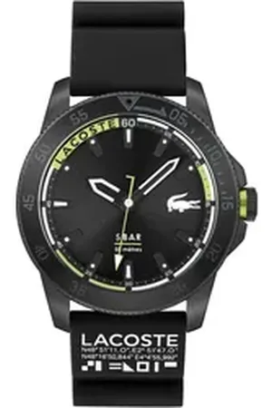Lacoste Quarzuhr REGATTA 2011203, Armbanduhr, Herrenuhr, Mineralglas, Silikonarmband schwarz