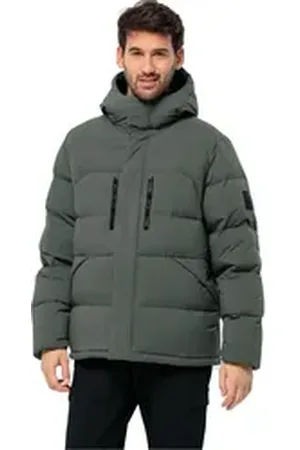 Jack Wolfskin Daunenjacke ROEMERTOR JKT M mit Kapuze grün XL