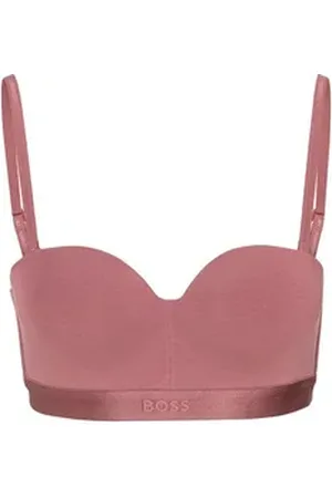 HUGO BOSS Push-up-BH PUSH-UP WIRELESS BEA mit dezente, Logo Detail rot 80