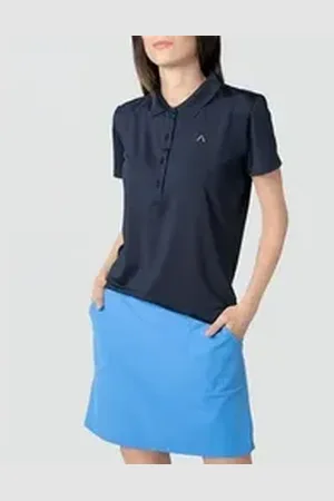 Alberto Poloshirt Golf Polo Eva DryComfort Navy Damen S