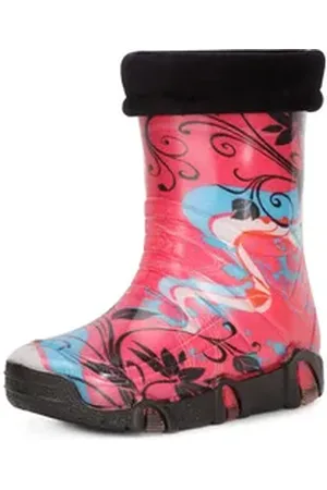 Ladeheid Kinder Regenstiefel Gefüttert Swk2020 Gummistiefel bunt|rosa 33/34
