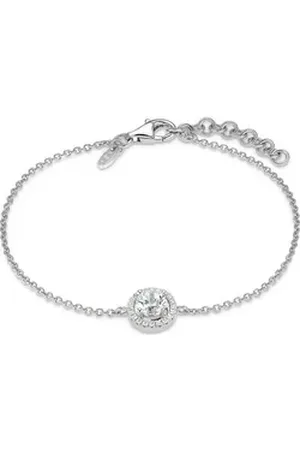 FAVS Silberarmband Damen-Armband 925er Silber 1 Zirkonia silberfarben