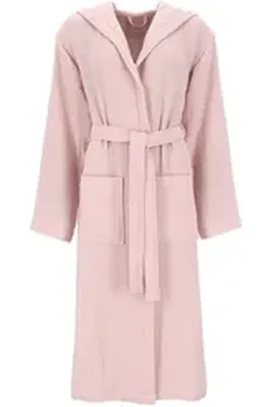 Vossen Unisex-Bademantel Unisex Bademantel mit Kapuze My Moments Silent, Baumwolle, - rosa XXS/XS