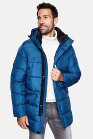 New Canadian Parka Lightwear-Stepp Parka mit abnehmbarer Kapuze blau 24