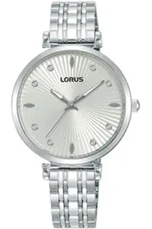Lorus Quarzuhr Women RG261XX9, Armbanduhr, Damenuhr, Edelstahlarmband, analog, Glaskristalle silberfarben