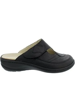 Waldläufer Waldläufer Waldläufer Heria Clog, Pigalle (Glattleder), schwarz, Klettverschluss, Clog schwarz 38 EU
