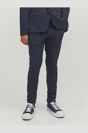 JACK & JONES Junior Anzughose JPRSOLAR TROUSER NOOS JNR blau 176