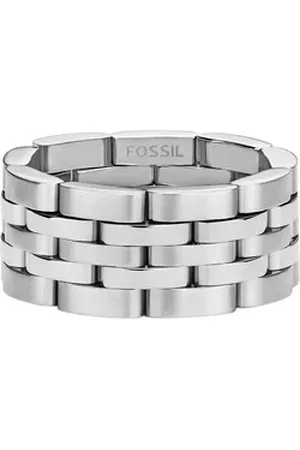 Fossil Fingerring Herren-Herrenring Edelstahl silberfarben 63