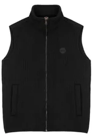 Colmar Strickjacke Herren Strickweste mit Schurwolle (1-tlg) schwarz XL