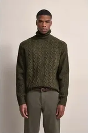 Bugatti Rollkragenpullover mit Rollkragen grün L