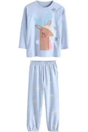 Next Pyjama 1er-Pack Jogginghose mit Rentier (2 tlg) blau 146 (11 J.)