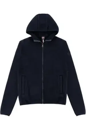 Colmar Strickjacke Herren Strickjacke mit Kapuze (1-tlg) blau M