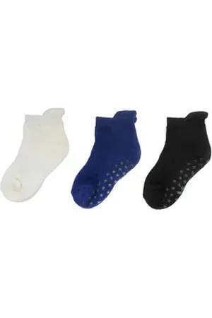 Yalion Kurzsocken ® weiche Kinder Socken mit Halbplüsch in mehreren verschiedenen (3-Paar) bunt EU15/16