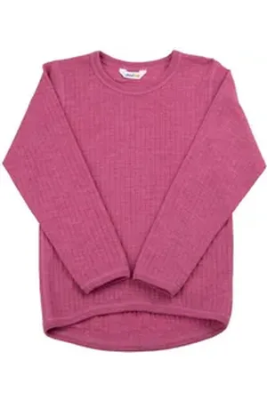 Joha Langarmshirt aus Merinowolle blau 158/164