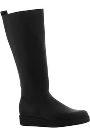 Arche Comina Stiefel, Hopi (Glattleder), Noir Lactae noir, Reißverschl Reißverschlussstiefel schwarz 38 EU