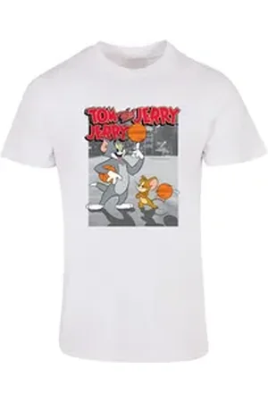 Absolute Cult T-Shirt Herren Tom and Jerry - Basketball Buddies T-Shirt (1-tlg) weiß M