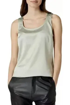 Ralph Lauren Lauren Blusentop Blusentop Top Bluse Shirt Blouse Strukturmuster grün XL