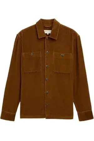 TOM TAILOR Denim Langarmhemd braun S