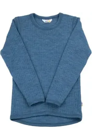 Joha Langarmshirt aus Merinowolle blau 110