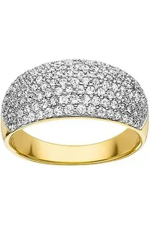 Viventy By Adler Silberring Silber 925 Vergoldet mit Zirkonias goldfarben