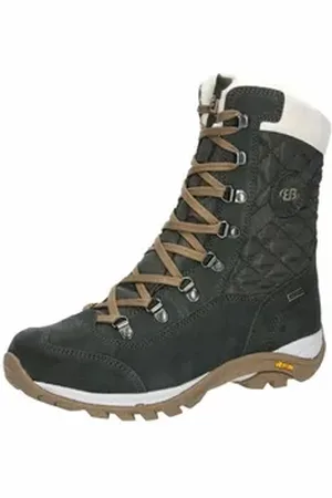 BRUTTING Lico Damen Schnürboots anthrazit/beige Winterstiefel beige 39 EU