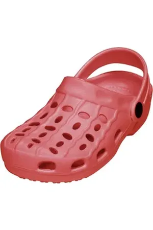 Playshoes Clog leicht und bequem, rutschhemmendes Profil rot