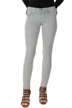 Diesel Jeansjeggings Livier-Ankle 0672M Damen Jeans Hose Slim Jeggings grün W26