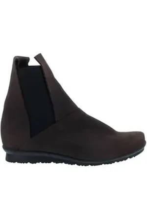 Arche Barook Chelsea Boots, Ruwa-Nubukleder, Truffe (dunkelbraun), Lac Reißverschlussstiefel braun 40 EU