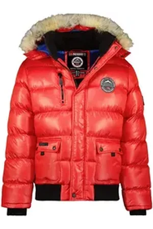 Geographical Norway Steppjacke Herren Winter Jacke Steppjacke Parka Bomberjacke warm Outdoor rot 3XL