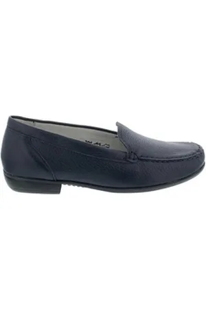 Waldläufer Waldläufer Waldläufer Hina, Mokassin, Hirschleder (Glattleder), notte, Weite H 43 Slipper blau 43 EU