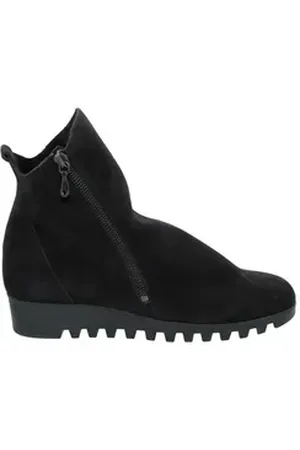 Arche LOMAGE Ankle Boots, Nubuck, Noir (schwarz) Reißverschluss 1G801 Reißverschlussstiefel schwarz 37 EU