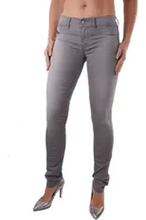 Diesel Jeansjeggings Livier 0853K Damen Jeans Hose Slim Jeggings grau