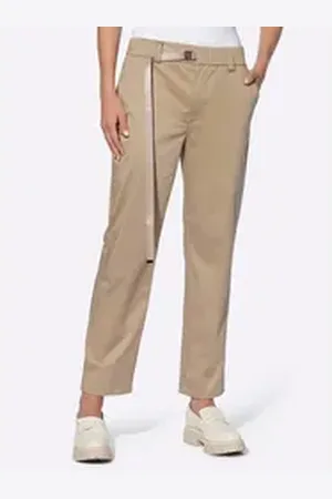 Heine Jerseyhose Chinohose Innenbeinlänge ca. 68 cm braun 36