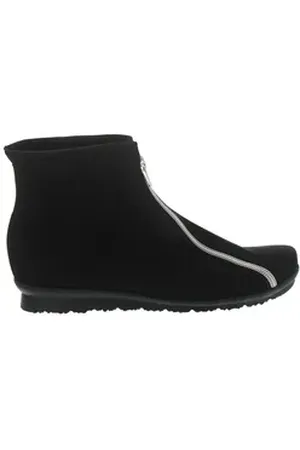 Arche Barwol, Bootie, Nubuck, Noir / Argento, Nubuckleder, Reißverschl Reißverschlussstiefel schwarz 42 EU