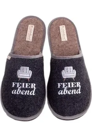 Adelheid Feierabend Filzpantoffel Pantoffel schwarz 44/45