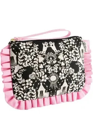 Cath Kidston Mini Bag Handgelenk-Beutel mit Rüschen (1-tlg) schwarz